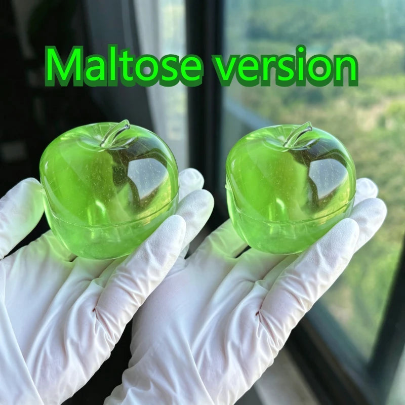 Green Apple Slushie Squishy Fidget Toy Crunchy Moldable Non-Bounce Sensory Stress Reliever Medium Grip Strength Slow Rising Gift