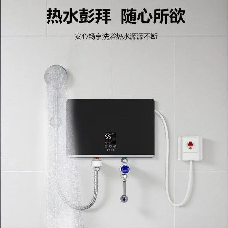Instant Electric Water Heater, Intelligent Constant Temp Aluminum Cast Heater for Shower & Kitchen