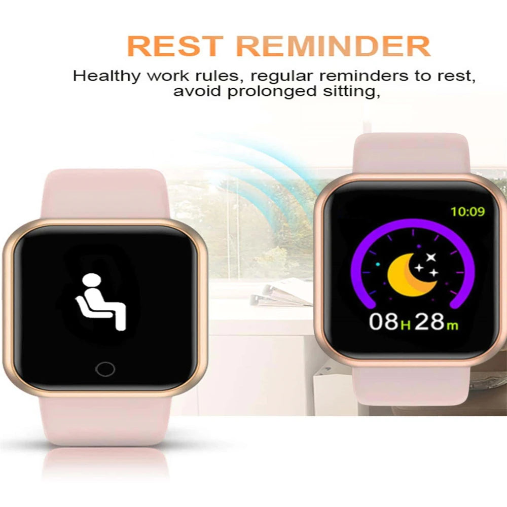Men Watch Electronic Fitness Bracelet Smartwatch Smart Watch Y68 D20 Sleep Monitor Gift For IOS Android Smartphones Alarm Clock