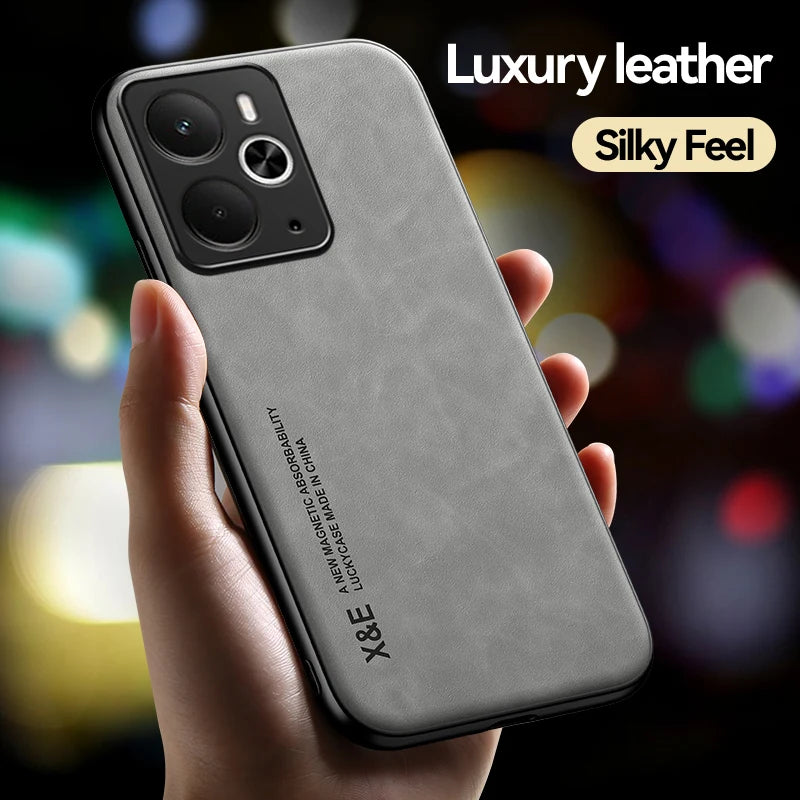 Luxury Shockproof Case For for Realme 14 5G Realme 14T 5G Protective Cover Magnetic Car Holder Phone Coque Fundas