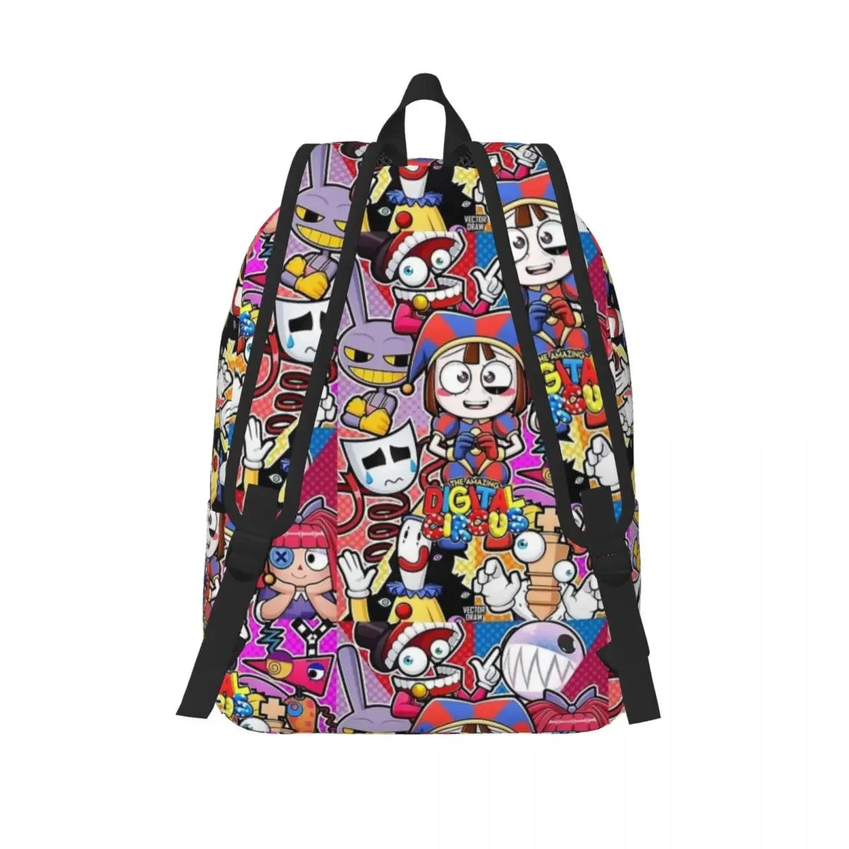 The Amazing Digital Circus Cartoon Anime Game Backpack Middle High College School Student Bookbag Men Women Daypack Outdoor