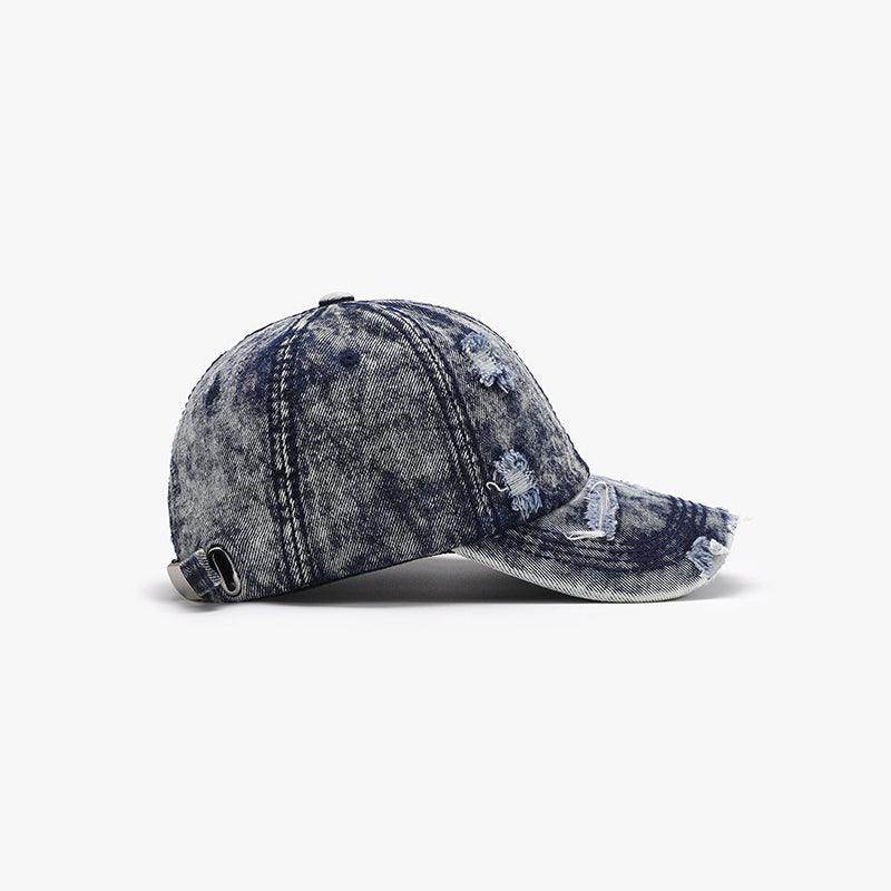 Distressed Cotton Baseball Cap for Casual Style and Comfort