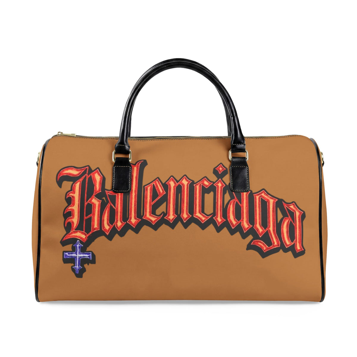 Faux Leather Travel Bag