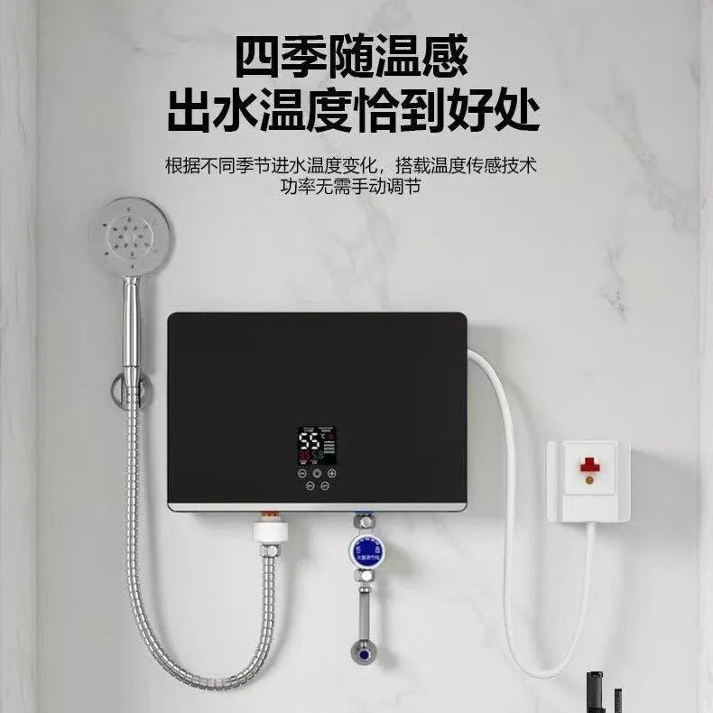 Instant Electric Water Heater, Intelligent Constant Temp Aluminum Cast Heater for Shower & Kitchen