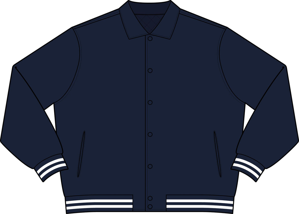 Unisex Collared Varsity Jacket