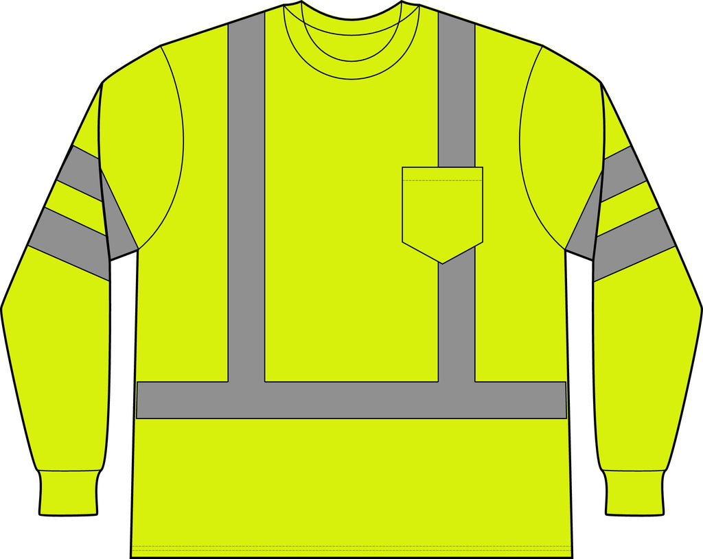 ANSI 107 Class 3 Mesh Long Sleeve Tee