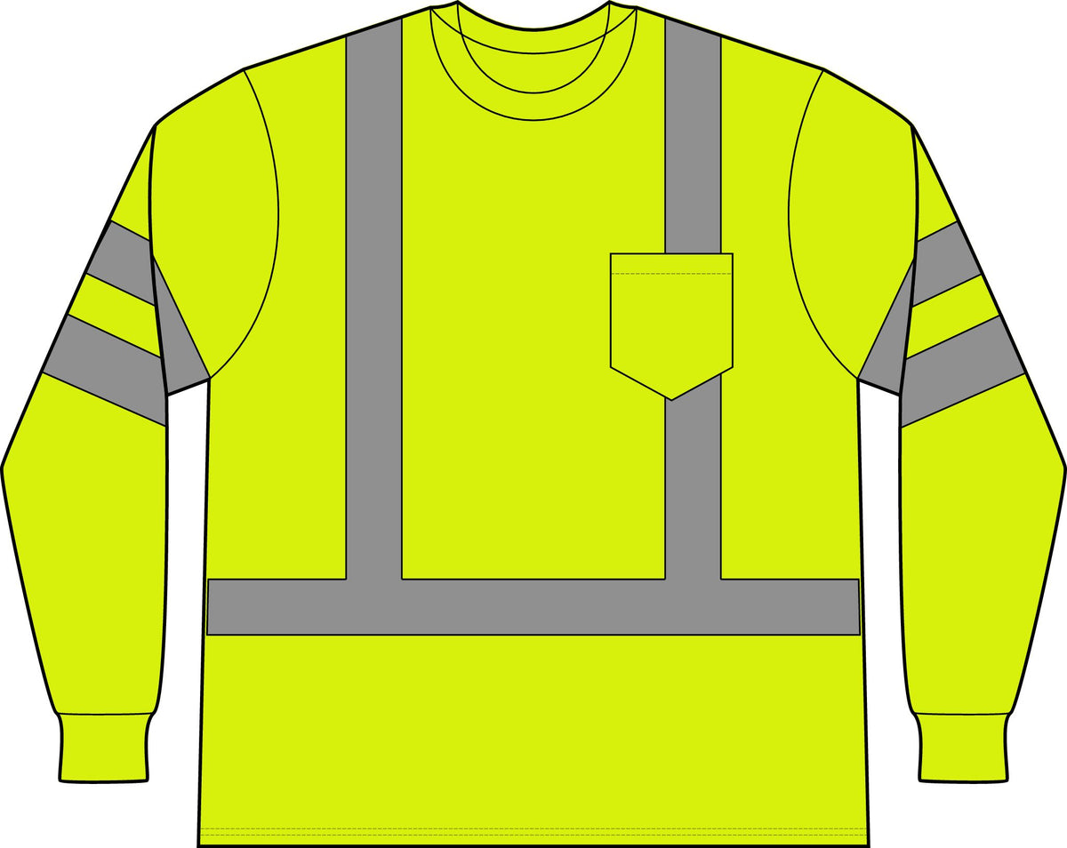 ANSI 107 Class 3 Mesh Long Sleeve Tee