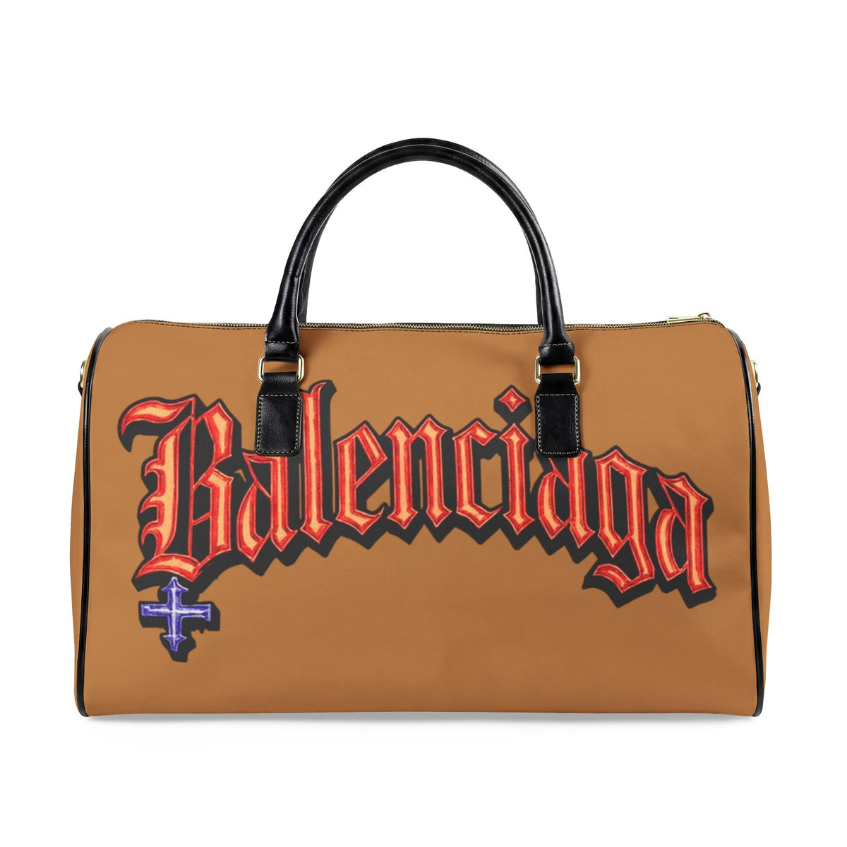 Faux Leather Travel Bag