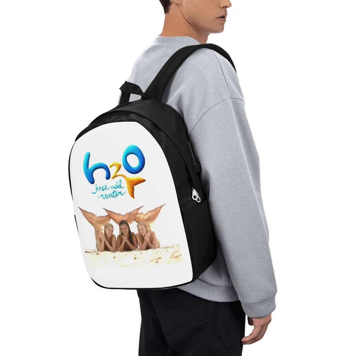 Cartoon Anime H2O Just Add Water Backpack Travel Notebook Bag Computer College Student School Bag Laptop Shoulder Bags