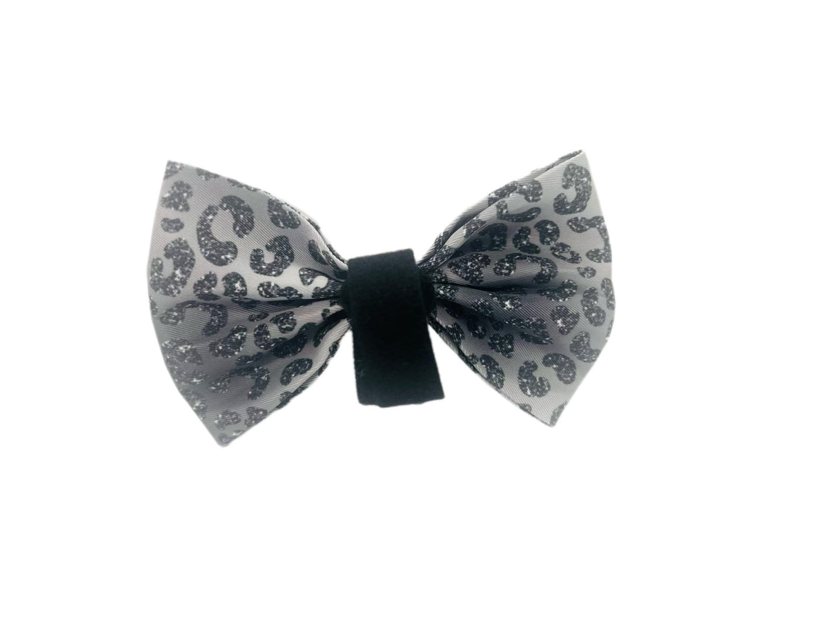 YOU’RE SO GLAM BOW TIE DOG CAT SILVER OMBRE