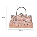 Retro Bead Embroidery Dinner Bag Portable Shoulder Oblique Span Women's Bag Multi-color Optional Sac À Main Femme Luxe De Marque
