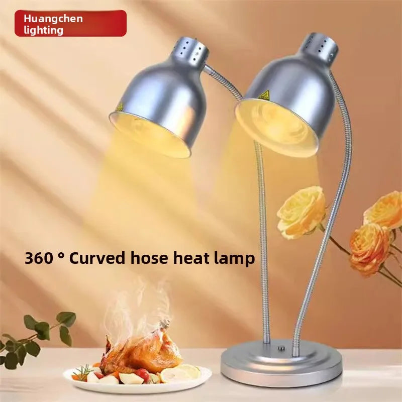 Marble Buffet Food Insulation Light Hotel Restaurant Catering Barbecue Warm Vegetable Heating Food Commercial Warm Food Light