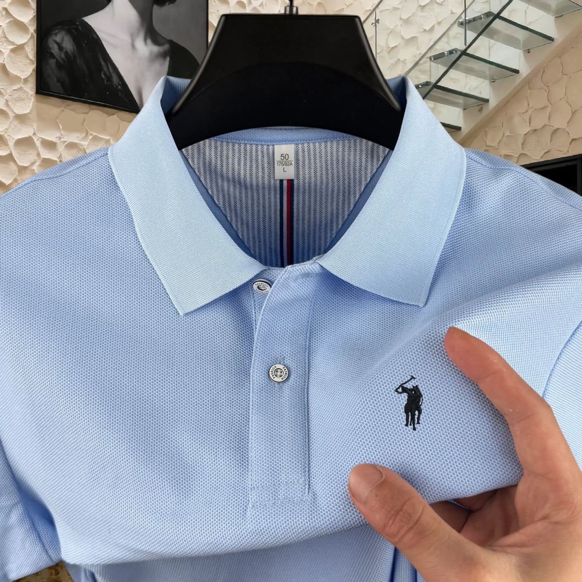 100% Pure Cotton High-End Brand Men's Short Sleeve Polo Shirt 2026 Summer Luxury Fashion Pony embroidery Golf Top Casual T-Shirt