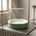 Parrot Bath Basin Green and White Bird Shower Bath Parrot Bathtub Plastic Pet Accessory Transparent