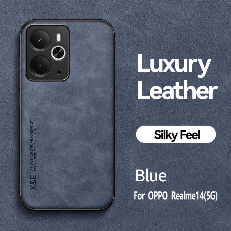Luxury Shockproof Case For for Realme 14 5G Realme 14T 5G Protective Cover Magnetic Car Holder Phone Coque Fundas