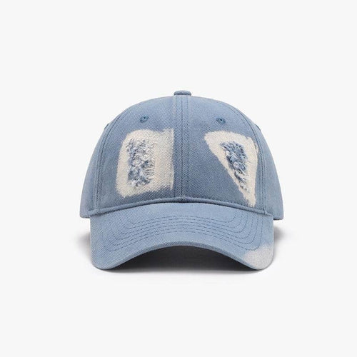 Distressed Cotton Baseball Cap for Casual Style and Comfort