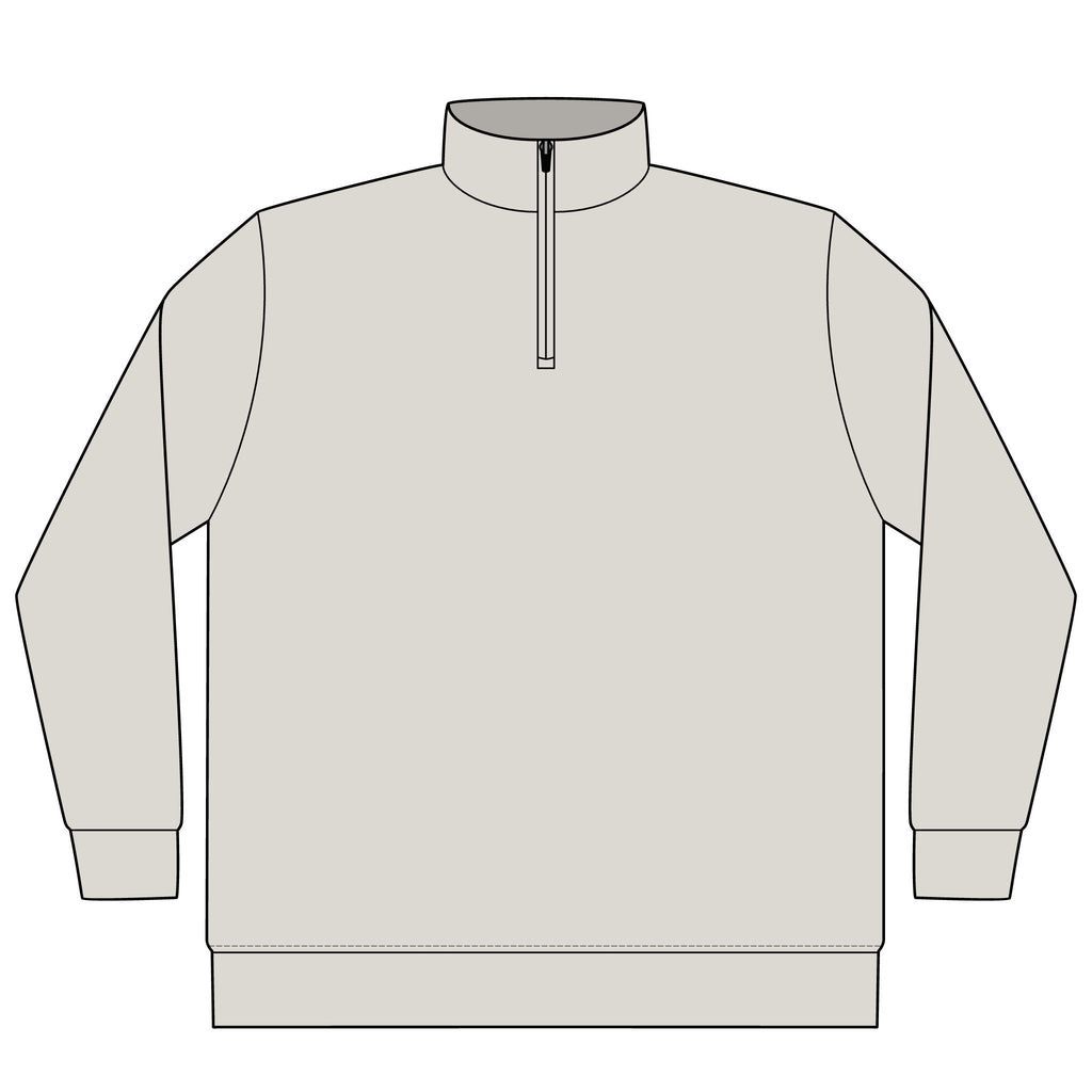 Unisex Pigment-Dyed Quarter-Zip Pullover
