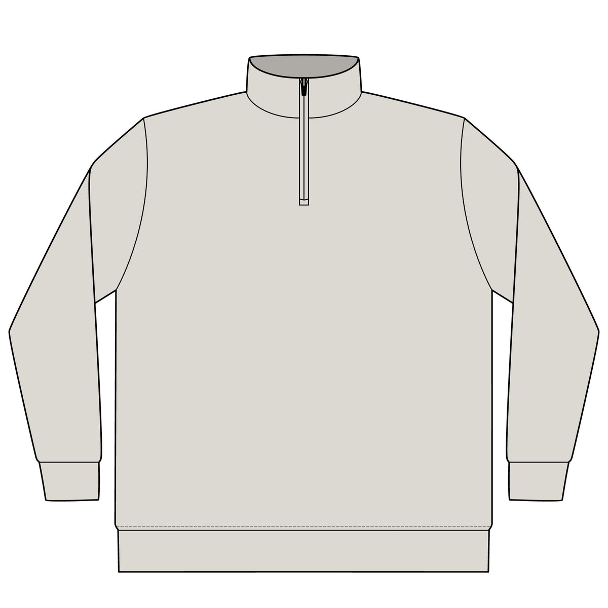 Unisex Pigment-Dyed Quarter-Zip Pullover