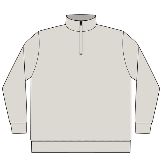 Unisex Pigment-Dyed Quarter-Zip Pullover