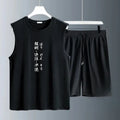Men's Tank Top Sets 2026 Summer Quick drying  sets for men crewneck beach drip clothing seaside sports running oversize