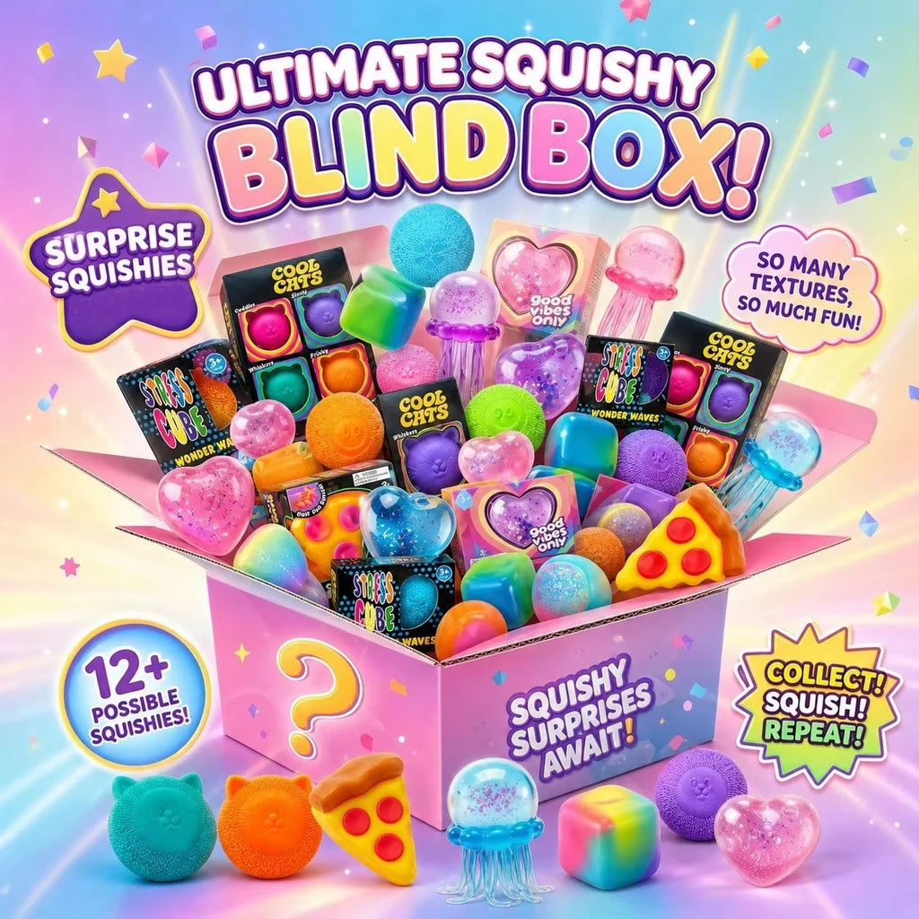 Hot 1pc Surprise Box Toys Novelty Stress Relief Assorted Squishy Figures Blind Box Fun Mystery Fidget Stress Relief Surprise
