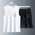 Men's Tank Top Sets 2026 Summer Quick drying Sportswear Breathable running drip clothing oversize beach  sports seaside