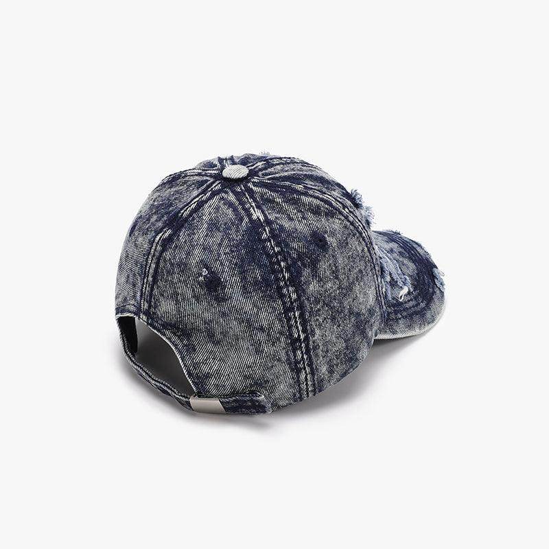 Distressed Cotton Baseball Cap for Casual Style and Comfort