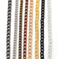 2 Meter Flat 2.5/3.5/4.5mm Extension Thin Chain Metal Chain DIY Necklace Body Chain Jewelry Making Chain Accessories
