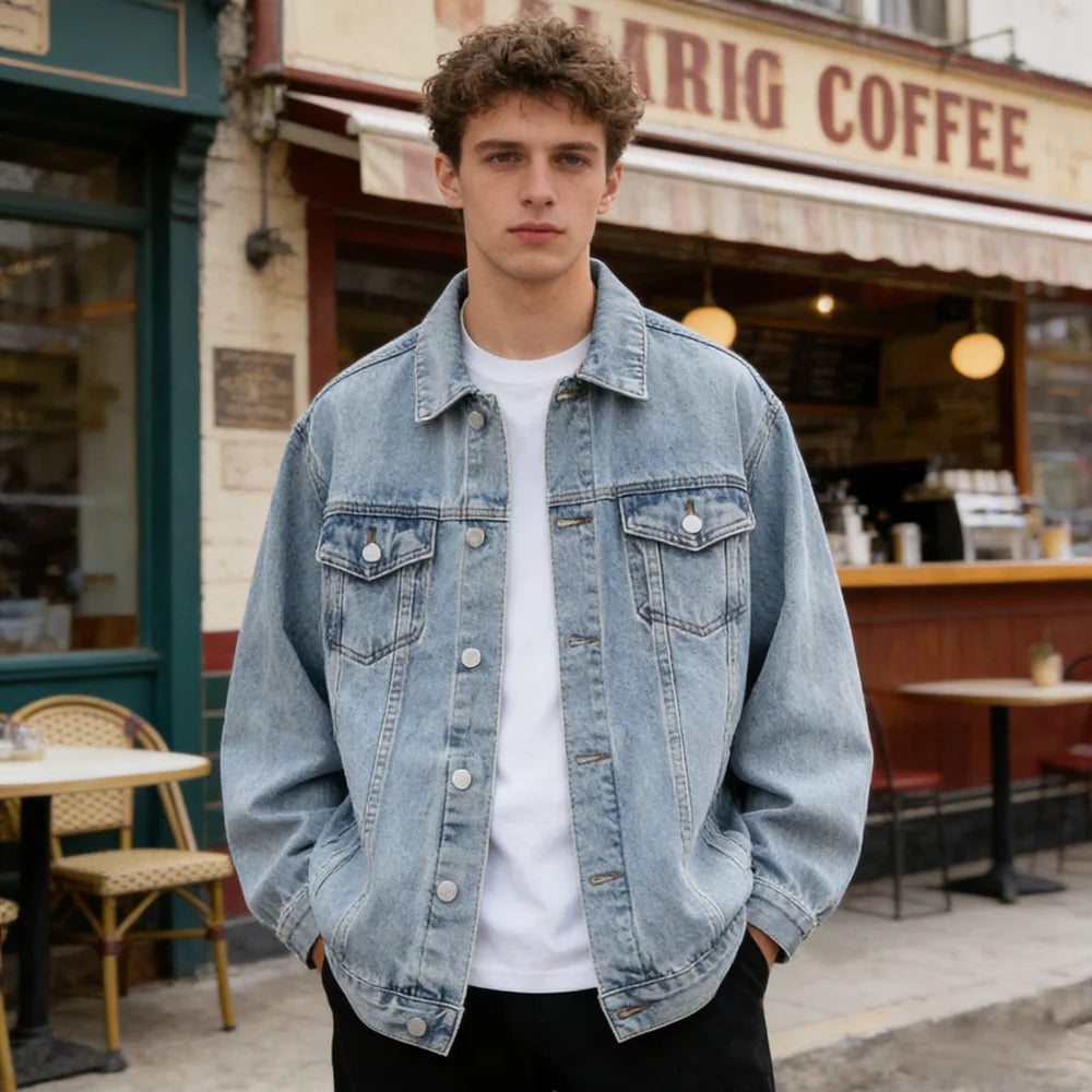 Spring Autumn Men's Denim Jackets Fashion Man Cotton Washed Streetwear Jeans Coats Outdoor Men Windbreaker Biker Denim Jackets
