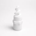 Huajue Plastic Spiral Spray Nozzle 1/4 Inch  5pcs Full Cone Spray Nozzle Uniform Atomizing Nozzle for Cleaning Dust Removal