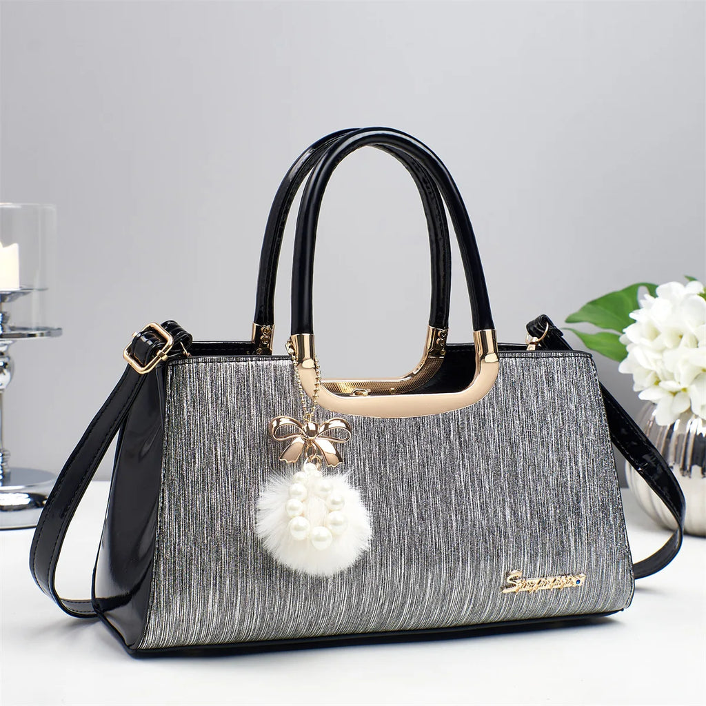 Designer Brand Bright Leather Fashion Handbag Shoulder Crossbody Bags for Women Hot Sale Casual Tote Bags Sac À Main Femme