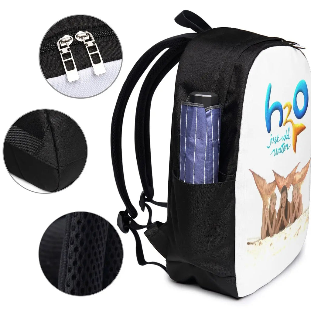 Cartoon Anime H2O Just Add Water Backpack Travel Notebook Bag Computer College Student School Bag Laptop Shoulder Bags