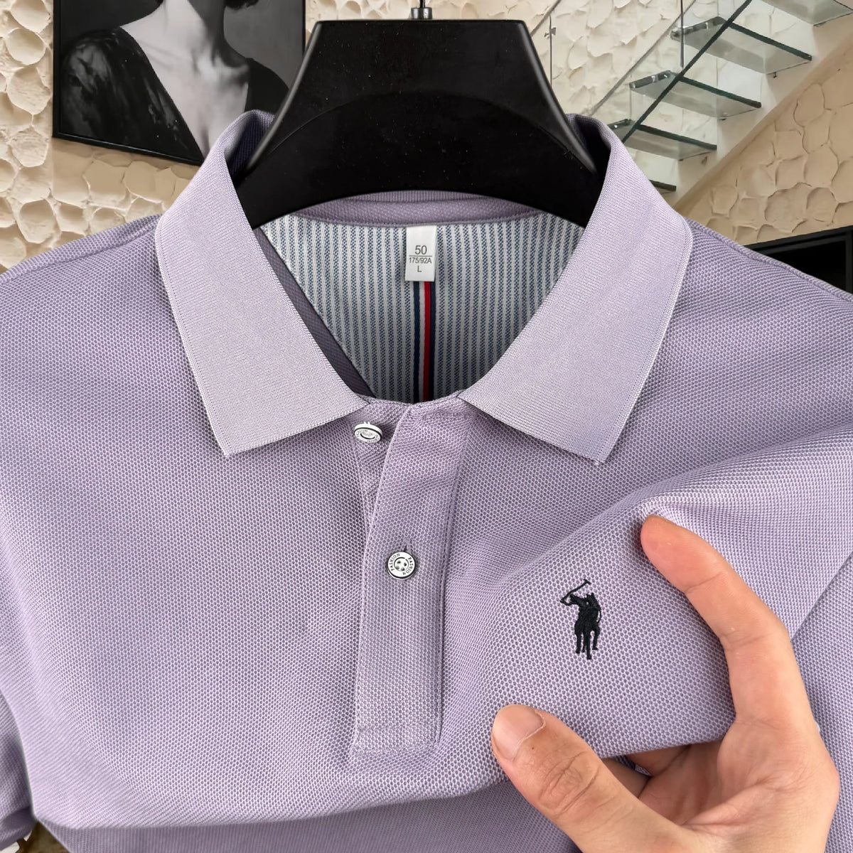 100% Pure Cotton High-End Brand Men's Short Sleeve Polo Shirt 2026 Summer Luxury Fashion Pony embroidery Golf Top Casual T-Shirt