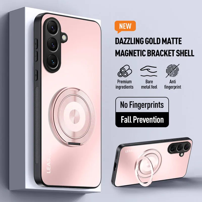 Magnetic Ring Stand Phone Case for Samsung Galaxys 26 Ultra S25 Edge S24 FE S23 S22 S21 Plus A57 A37 A17 A07 A56 A36 A55 Cover
