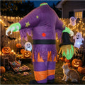 1Pc Spooky Headless Witch Inflatable Suit, Unisex Adult Fancy Outfit, Great for Horror Party, Carnival Parade & Cosplay Events