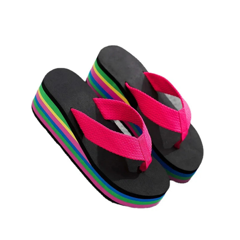 Women Beach Slippers Summer Non Slip Shoes Ladies Wedges Slippes Flip Flops Sandal Woman Platform Shoe Chaussure Femme 2026