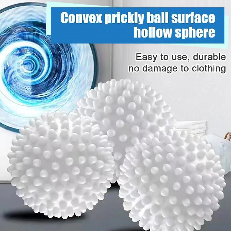 4Pcs PVC Dryer Ball Reusable Laundry Ball Washing Machine Drying Fabric Softener Ball For Home Clothe Cleaning Tool Accessrices