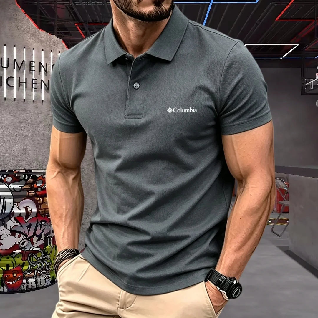 100% pure cotton 2026high-end brand men's short sleeve polo shirt summer fashion luxury logo embroidered golf top casual T-shirt
