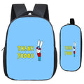 Simon Super Rabbit Backpack Pencial Case 2PCS Boy Girl Casual Backpacks Student Custom Knapsack Child Back to School Bag Mochila