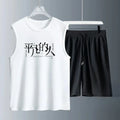 Men's Tank Top Sets 2026 Summer Quick drying Y2k tracksuits beach Breathable sports Two-piece sets oversize running seaside