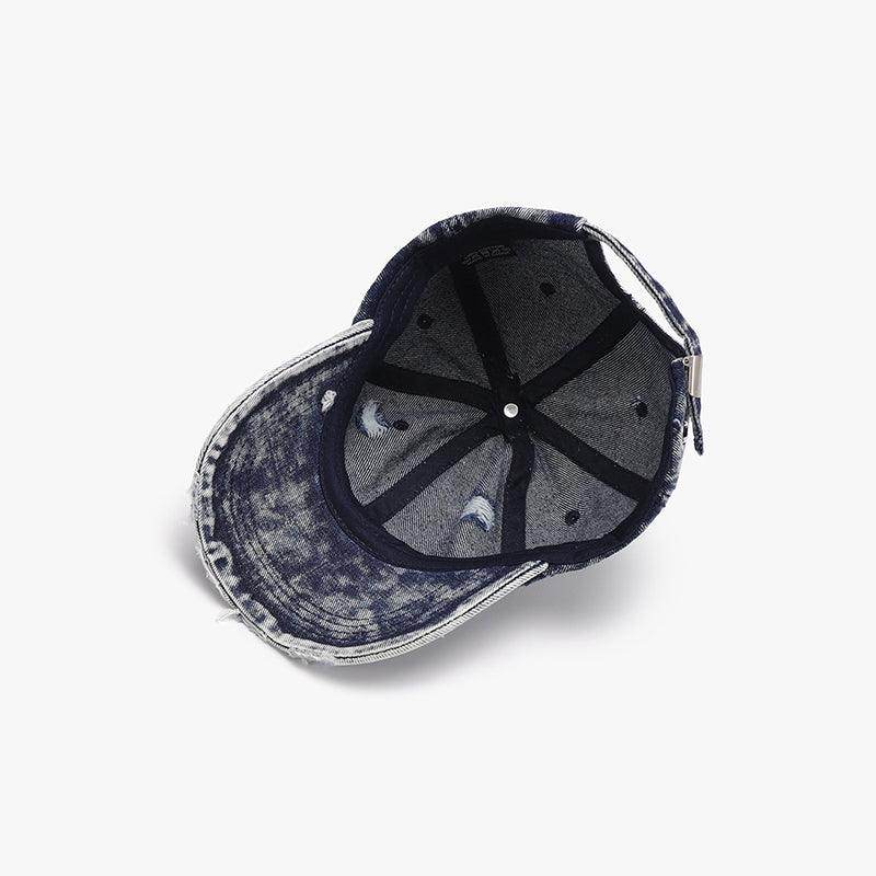 Distressed Cotton Baseball Cap for Casual Style and Comfort