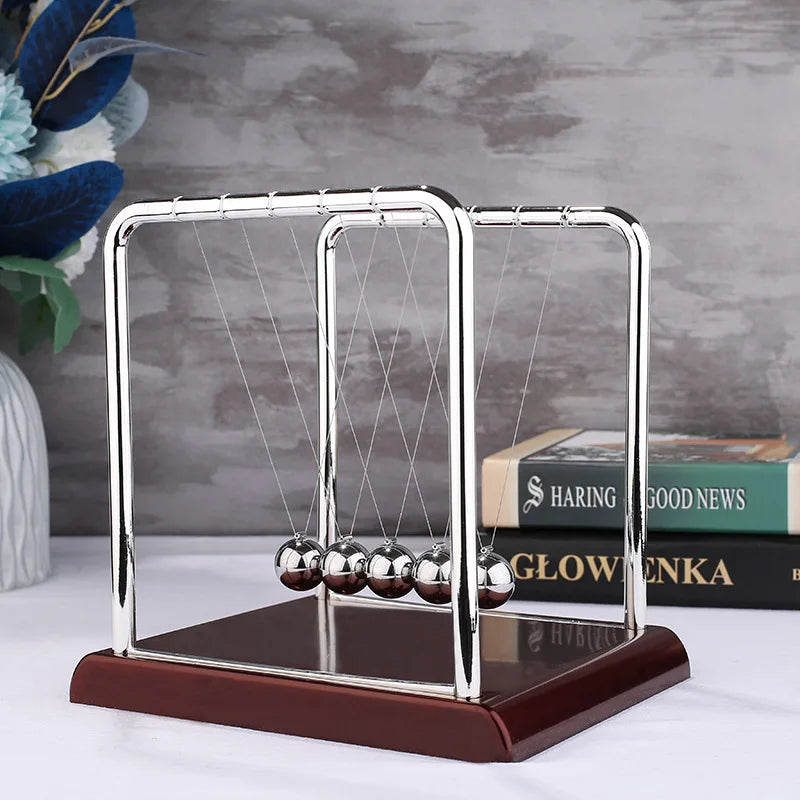 Square black background Newton pendulum billiard ball balance ball office desk decoration gift for students