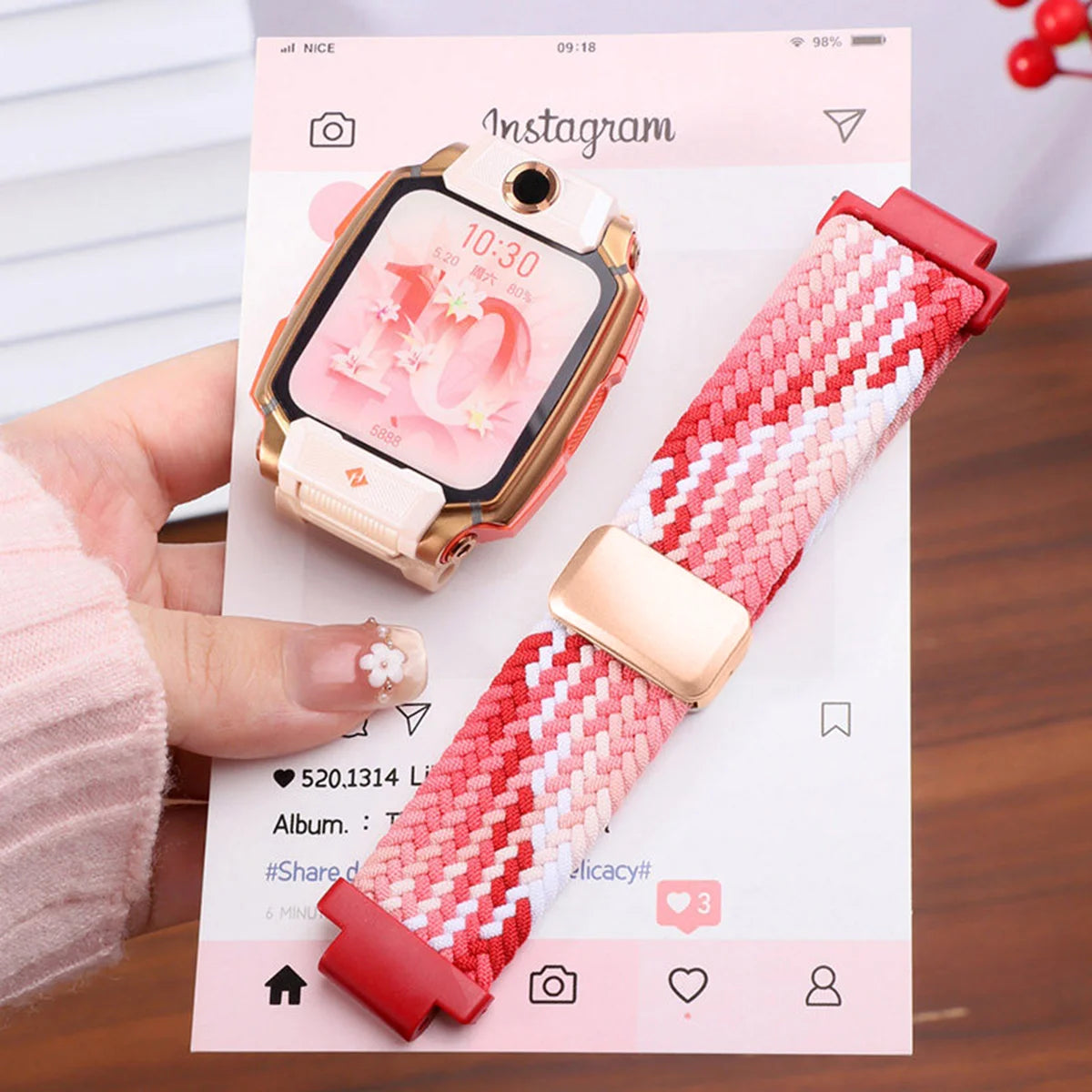 Braided Watch Band Magnetic for Imoo Watch Phone D2 Z11 Z10 Z6 Z7 Z1 Z2 Q2 Z5 Y8 Kids Smart Watch Correa Niños