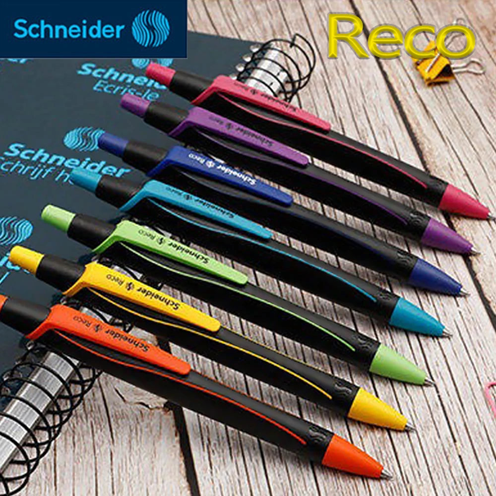 3/9PCS/Set Schneider New Reco Gel Pens G2 Refill Quick Drying Ink Press Type Back To School Kawaii Stationery Office Accessoires