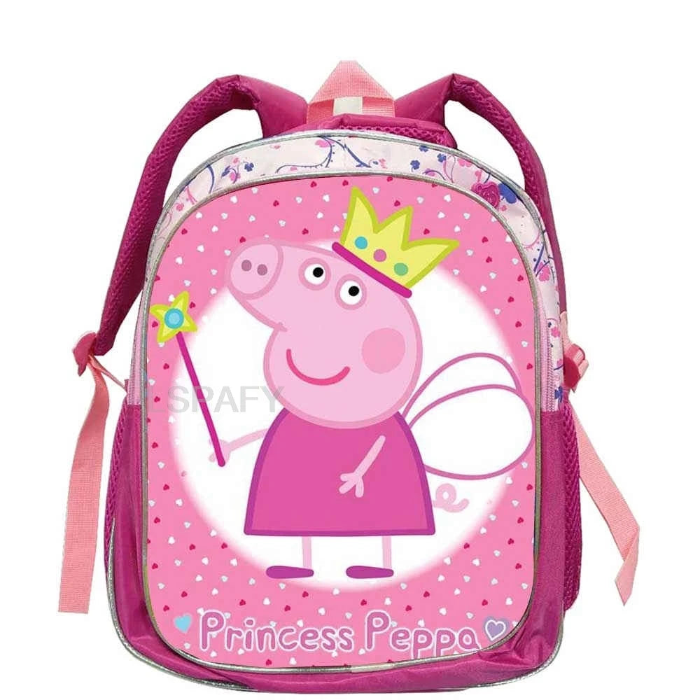 Peppa Pig School Bags Kids Book Bags Peppa Pig Prints Kindergarten Daypack Pink Cartoon Girls Schoolbags For 1-3-5Years Old