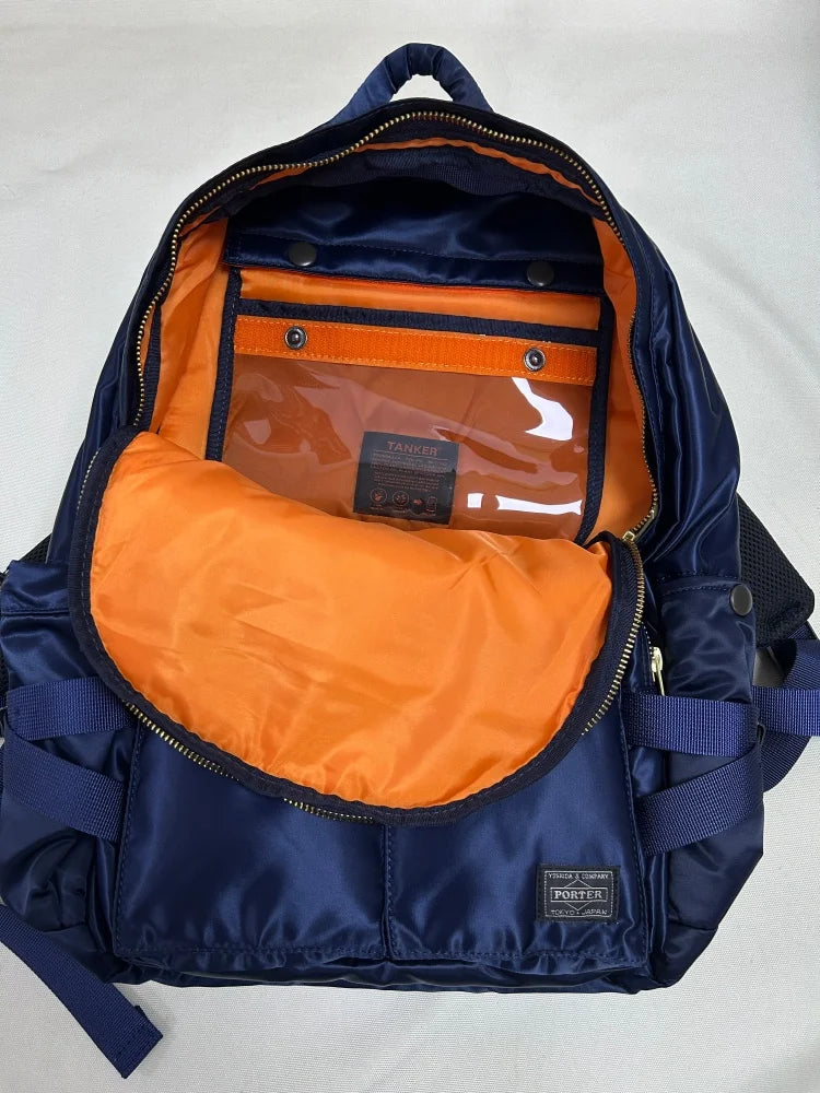 Porter Tanker 622-19842 Soft Nylon Backpack Men Large Capacity Laptop Hiking Business Travel School Bag Sport Anti-theft Daypack