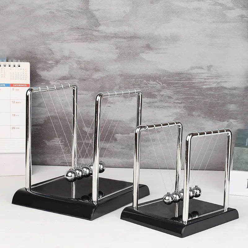 Square black background Newton pendulum billiard ball balance ball office desk decoration gift for students