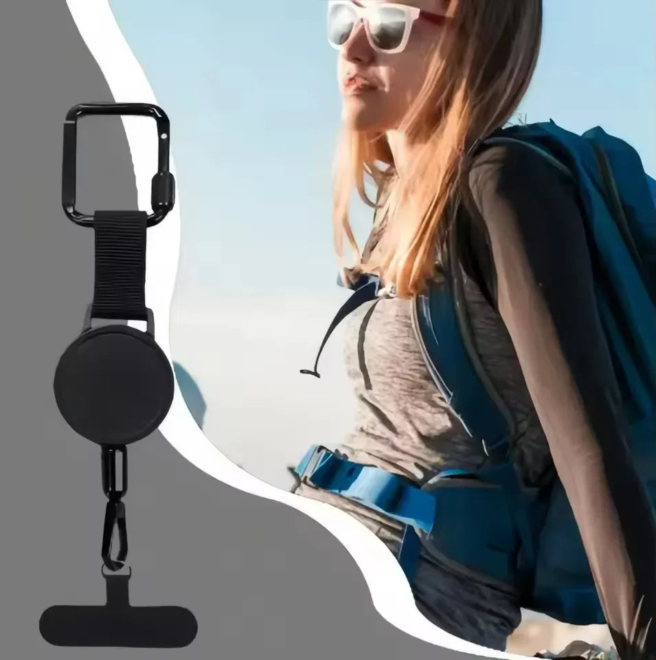 Retractable Anti-Theft Phone Holder Outdoor Case for IPhone 17 Air 16 E 15 14 13 12 11 Pro Max Plus Anti-lost Cord Clip Cover