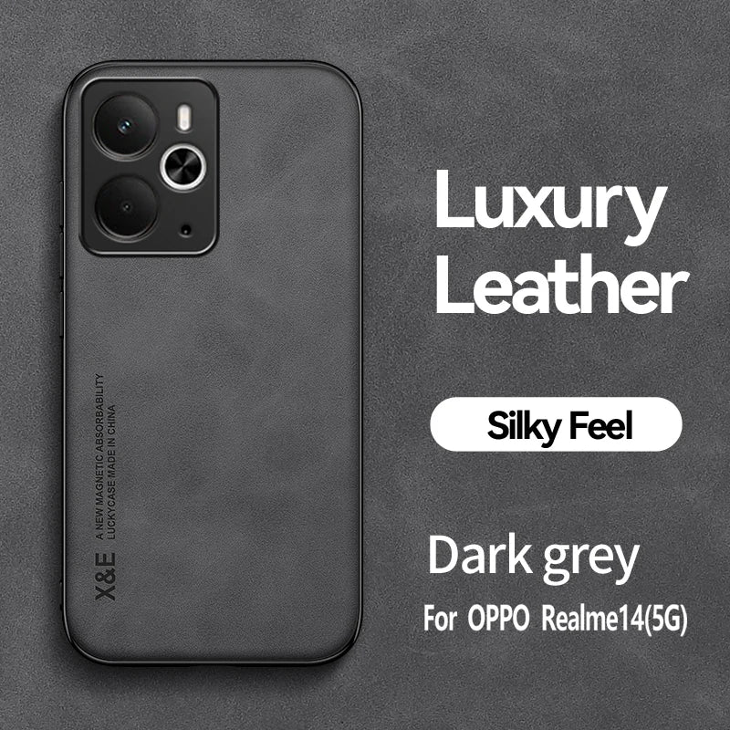 Luxury Shockproof Case For for Realme 14 5G Realme 14T 5G Protective Cover Magnetic Car Holder Phone Coque Fundas