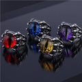 Turkish Blue Evil Eye Rings For Women Men Fashion Punk Devil Eye Adjustable Open Ring  Trend Party Jewelry Accessories